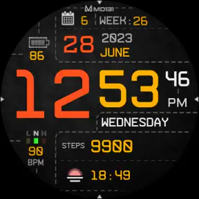 MD131 - Digital watch face screenshot 10