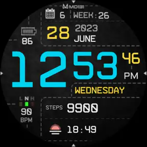 MD131 - Digital watch face screenshot 11