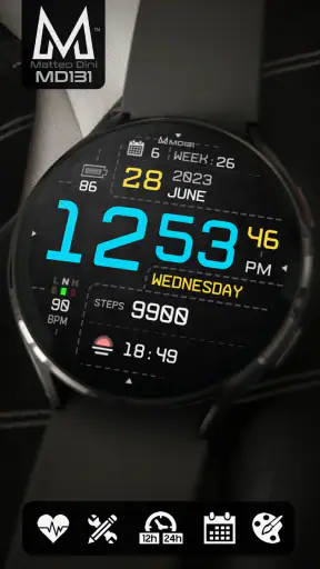MD131 - Digital watch face screenshot 3