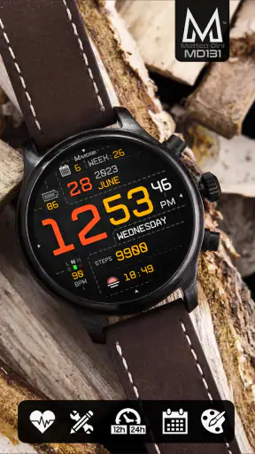 MD131 - Digital watch face screenshot 4