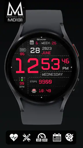 MD131 - Digital watch face screenshot 5