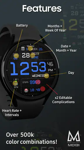 MD131 - Digital watch face screenshot 6