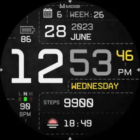 MD131 - Digital watch face screenshot 9