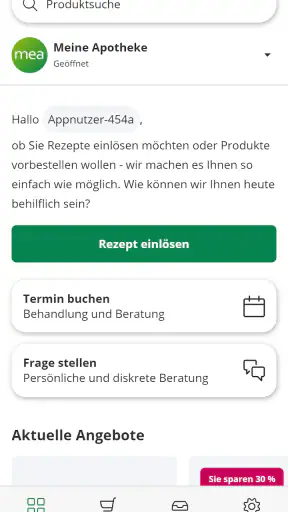 mea® - meineapotheke.de screenshot 1