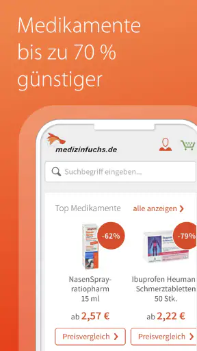 medizinfuchs - Preisvergleich screenshot 2