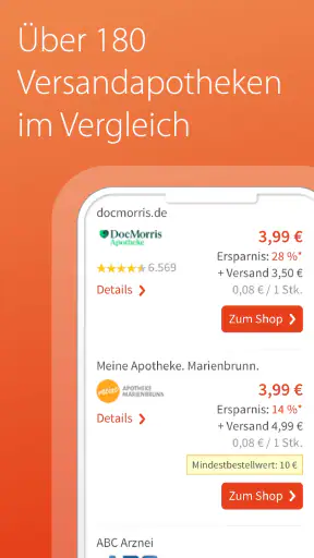 medizinfuchs - Preisvergleich screenshot 4