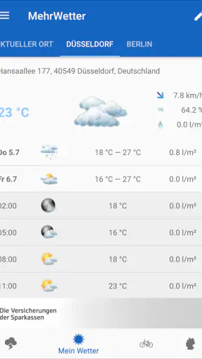 MehrWetter screenshot 2