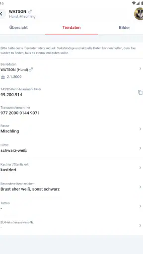 MeinTASSO screenshot 11