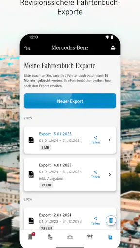 Mercedes-Benz Fahrtenbuch screenshot 5