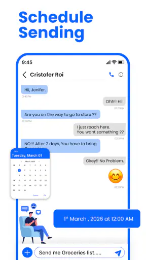 Messenger: SMS Home Launcher screenshot 3