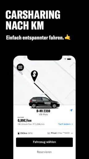 MILES Carsharing & Vansharing screenshot 1