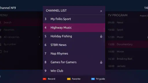 Ministra Player für STB und TV screenshot 2