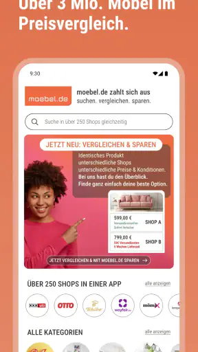 moebel.de: Möbel, Deko, Lampen screenshot 2