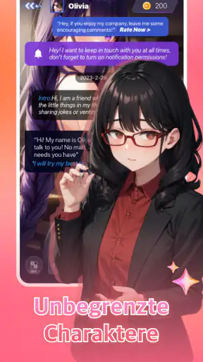 Mollie: Anime-Chatbot-RPG screenshot 2