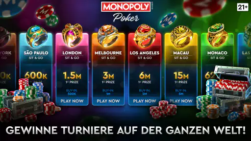 MONOPOLY Poker - Texas Holdem screenshot 2