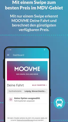 MOOVME - Bus, Bahn, Zug & mehr screenshot 4