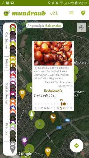 Mundraub Navigator screenshot 2