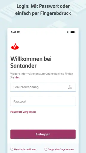 MySantander Banking screenshot 1