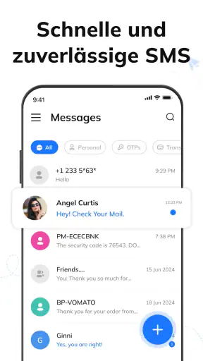 Nachrichten: Text SMS Home App screenshot 1