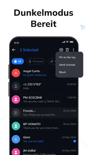 Nachrichten: Text SMS Home App screenshot 6