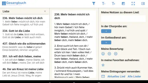 NAK Gesangbuch screenshot 6