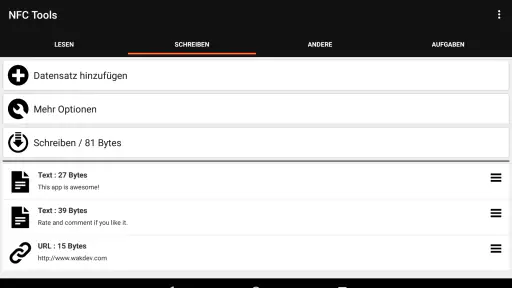 NFC Tools screenshot 10
