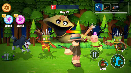 Night in Survive Dark Forest screenshot 11