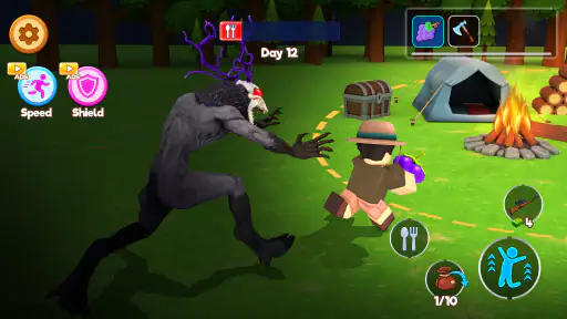Night in Survive Dark Forest screenshot 12