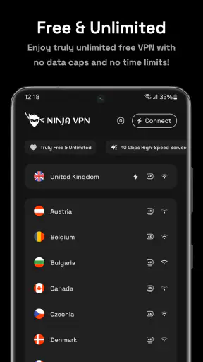 Ninja VPN - Fast & Secure VPN screenshot 1