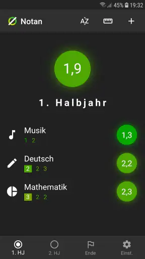 Notan: Notenrechner screenshot 1