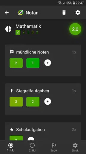 Notan: Notenrechner screenshot 4