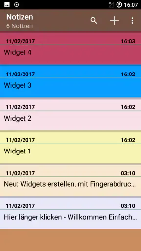 Notizen App Deutsch screenshot 1