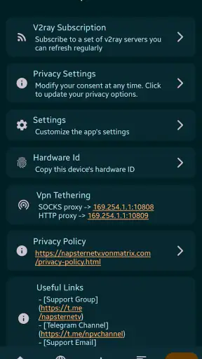 Npv Tunnel V2ray/SSH screenshot 5