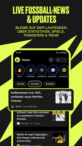 OneFootball - Fußball News screenshot 1