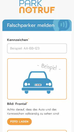 Parknotruf screenshot 2