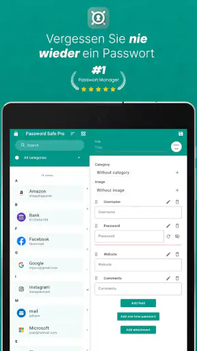 Password Safe und Manager screenshot 7