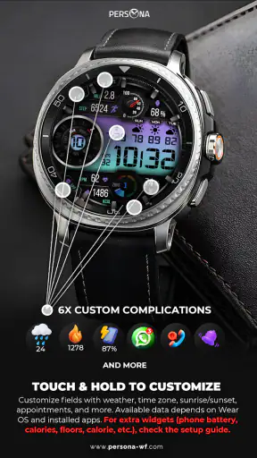 PER12 Digital Watch Face screenshot 4
