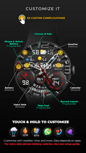 PER32 Ultra Hybrid Watch Face screenshot 5
