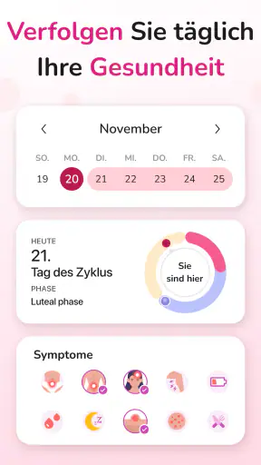 Periodenkalender - Zyklus screenshot 11