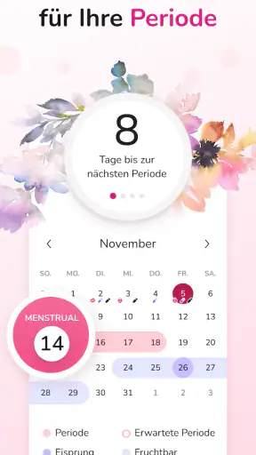 Periodenkalender - Zyklus screenshot 2