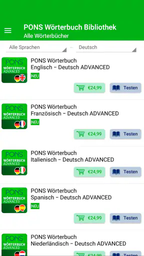 PONS Wörterbuch Bibliothek – O screenshot 2