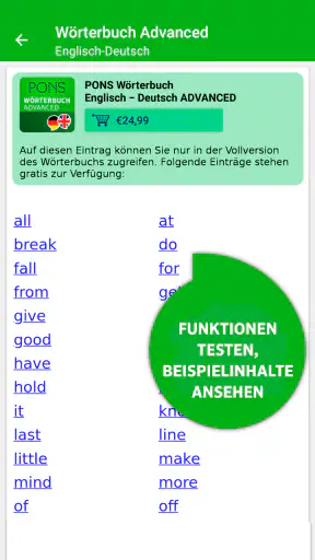 PONS Wörterbuch Bibliothek – O screenshot 4