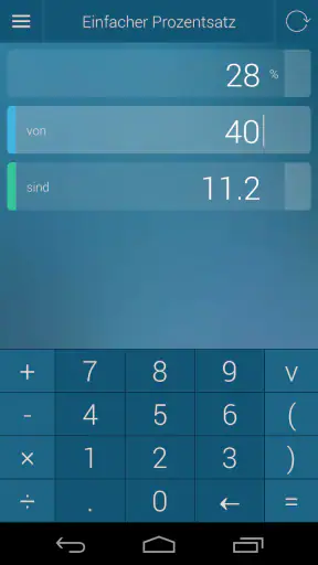 Prozentrechner screenshot 2