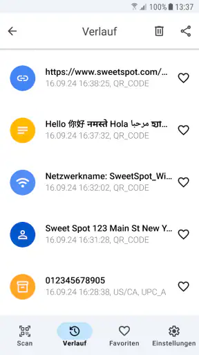 QR-Code-Scanner - werbefrei screenshot 8