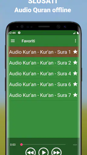 Quran Bosanski Audio mp3 app screenshot 3