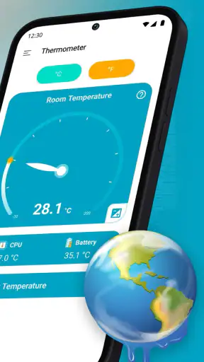 Raumtemperatur-Thermometer screenshot
