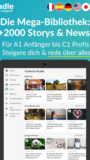 Readle (ex—Langster) Sprachen screenshot 10