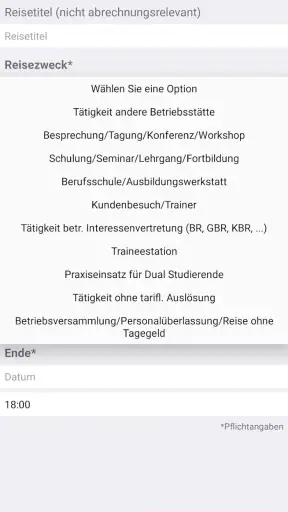 Reisekosten für DB Mitarbeiter screenshot 12