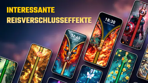 Reißverschluss-Sperrbildschirm screenshot 3