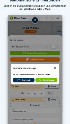 Restaurant-Buchungsplaner screenshot 4